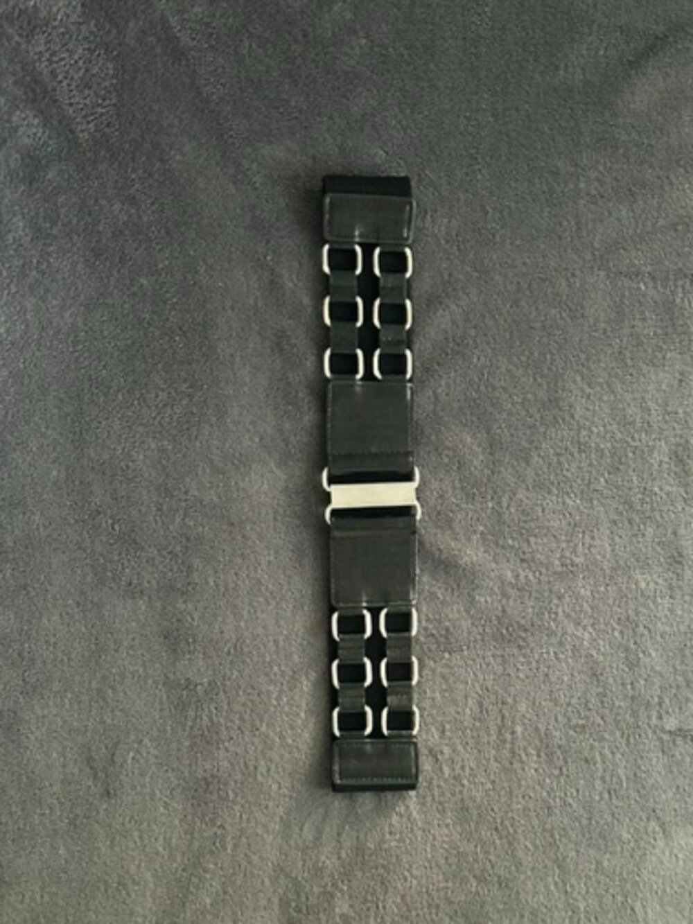 Vintage Betsey Johnson Black Stretch Belt BBP1635